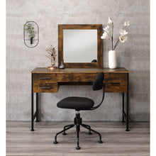 Load image into Gallery viewer, Juvanth - Rustic Vanity Desk Mirror - Oak
