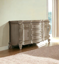 Load image into Gallery viewer, Solid Wood Five Drawer Triple Dresser - Pearl