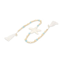Load image into Gallery viewer, Starfish Seashells Hand Painted Tabletop Sculpture - Brown