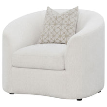 Load image into Gallery viewer, Rory - Sloped Arms Chair With Pillow - White