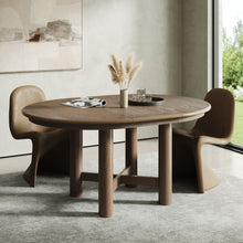 Load image into Gallery viewer, Extendable Oval Dining Table With Leaf