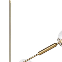Load image into Gallery viewer, Sputnik Six Light Dimmable Chandelier With Shades - Gold / Clear
