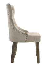 Load image into Gallery viewer, Tufted Upholstered Fabric Dining Side Chairs (Set of 2) - Gray