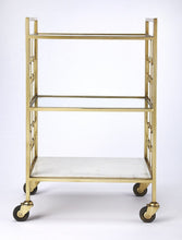 Load image into Gallery viewer, Polished Bar Cart - Gold