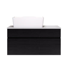 Load image into Gallery viewer, Floating Bathroom Vanity With Sink For Small Bathroom - White / Black