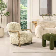 Load image into Gallery viewer, Enchante - New Zealand Sheepskin Accent Arm Chair - Taupe / Natural