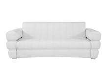 Load image into Gallery viewer, Italian Leather Sofa Silver Legs - White