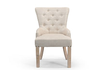 Load image into Gallery viewer, Fabric Tufted Arm Chair - Beige