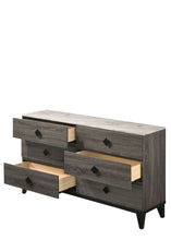 Load image into Gallery viewer, Avantika - Faux Marble Top Rustic Dresser - Gray / Marble / Oak