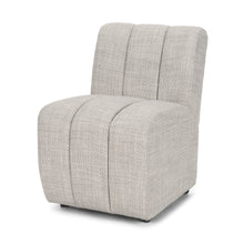 Load image into Gallery viewer, Upholstered Fabric Dining Side Chair With Wheels - Gray / Black
