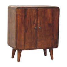 Load image into Gallery viewer, 26" Solid Wood Accent Cabinet With Two Doors - Brown