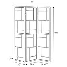 Load image into Gallery viewer, Reese - 3 Panel Room Divider Folding Shoji Screen With Accents - Beige / White