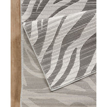 Load image into Gallery viewer, Geometrix - 5'3" X 7'3" Area Rug Geometric & 3D Effect - Ivory / Gray