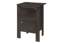 Load image into Gallery viewer, Nightstand With Cabinet Storage - Brown