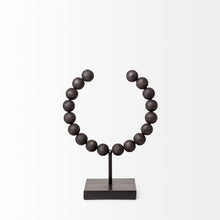 Load image into Gallery viewer, Abstract Beaded Tabletop Sculpture (392495) - Black