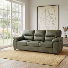 Load image into Gallery viewer, 3 Seater Sofa With Padded Armrests And Triangular Leg