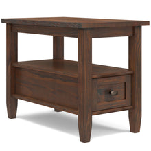 Load image into Gallery viewer, Warm Shaker - Narrow Side Table - Distressed Charcoal Brown