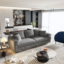 Load image into Gallery viewer, 4 Seat Sofa, Modern Comfy Upholstered Sofa Cloud Couch, Deep Seat Couches With Soft Pillows