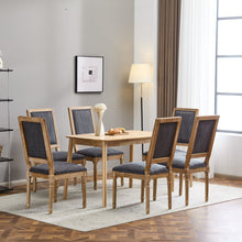 Load image into Gallery viewer, French Country Style Dining Chair With Upholstered Seating And Fluted Legs