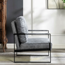 Load image into Gallery viewer, Classic Mid Century Modern Accent Chair With Durable Square Metal Frame, Armchair