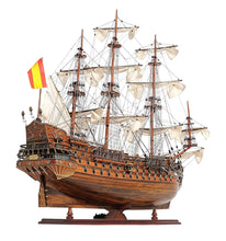 Load image into Gallery viewer, Sailboat Model With Chrome Fittings - Brass