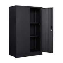 Load image into Gallery viewer, Metal Storage Cabinet With Locking Doors And Adjustable Shelf, Folding Filing Storage Cabinet, Folding Storage Locker Cabinet For Home Office, School, Garage