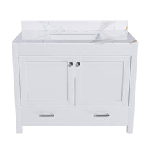 Load image into Gallery viewer, 43" Bathroom Vanity, Multi Functional Cabinet With Doors And Drawer - White
