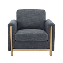 Load image into Gallery viewer, Harmonia - Classic Fabric Upholstered Armchair With Rubber Wood Frame