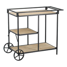 Load image into Gallery viewer, Shelf With Wheel - Black / Brown