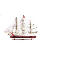 Load image into Gallery viewer, Hand Painted Boat - Maroon / White