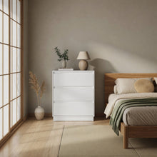 Load image into Gallery viewer, 3 Drawer Nightstand, Bedroom Side Table