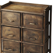 Load image into Gallery viewer, Metal Six Drawer Chest - Bronze
