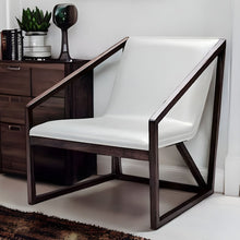 Load image into Gallery viewer, Faux Leather Lounge Chair - Gray And Brown
