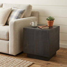 Load image into Gallery viewer, Square Block End Table (729074) - Dark Brown
