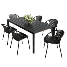 Load image into Gallery viewer, 7 Piece Dining Set With Stackable Chairs