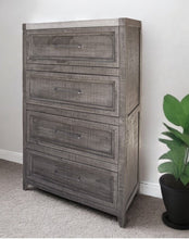 Load image into Gallery viewer, Solid Wood 4 Drawer Chest - Gray