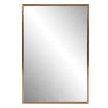 Load image into Gallery viewer, Brass Rectangular Wall Mirror - Antiqued Brushed
