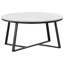 Load image into Gallery viewer, Donovan - Coffee Table With Round Top - White