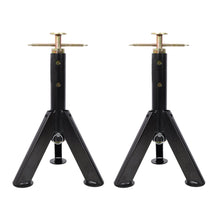 Load image into Gallery viewer, RV Adjustable Telescoping Stabilizer Jack Stand Supports Stabilizer, 16" To 30" (Set of 2) - Black