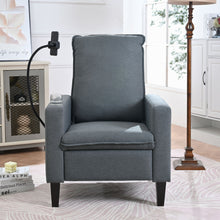 Load image into Gallery viewer, Recliner Chairs For Adults, Adjustable Recliner Sofa With Mobile Phone Holder & Cup Holder, Modern Reclining Chairs Fabric Push Back Recliner Chairs For Living Room, Bedroom