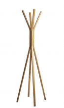 Load image into Gallery viewer, 68" Modern Wood Coat Tree Rack - Natural