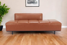 Load image into Gallery viewer, Sofa Faux Leather With Black Legs - Brown