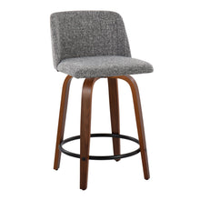 Load image into Gallery viewer, Toriano - Mid Century Modern, Fixed Height Counter Stool & Swivel And Round Footrest (Set of 2)
