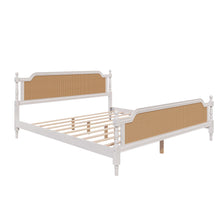 Load image into Gallery viewer, Traditional Style Rattan Bed Frame, No Box Spring Needed