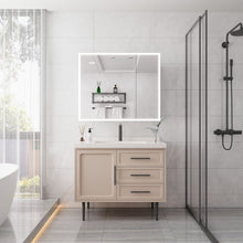 Load image into Gallery viewer, Bathroom Medicine Cabinet With Lights, LED Medicine Cabinet With Mirror, Lighted Medicine Cabinet With Defogger