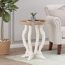 Load image into Gallery viewer, French Country Style Accent Table With Hourglass Design