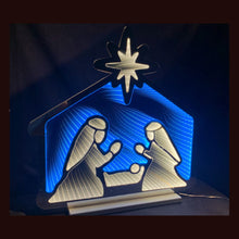 Load image into Gallery viewer, Christmas Tabletop Sign With LED - Blue / White
