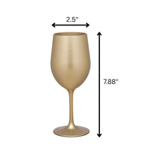 Load image into Gallery viewer, Leadingware Metallic Plastic Wine Glasses (Set of 4)