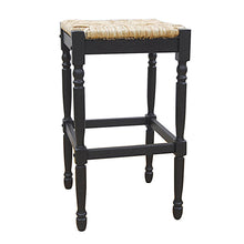 Load image into Gallery viewer, Backless Bar Height Chair With Footrest 29" - Natural and Black