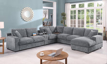 Load image into Gallery viewer, Celine - Fabric Corner Sectional Sofa With Right-Facing Chaise, Cupholders, And Charging Ports